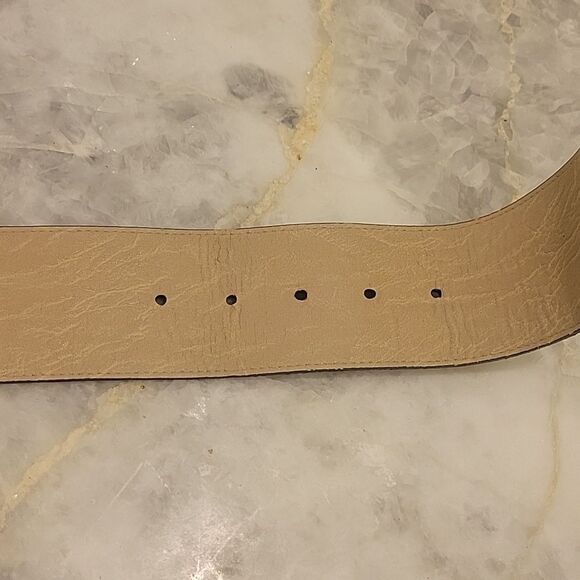 NEW Alice and Olivia Womens S Green Leather Wide Large Waist Cinch Retro Belt - Picture 7 of 8